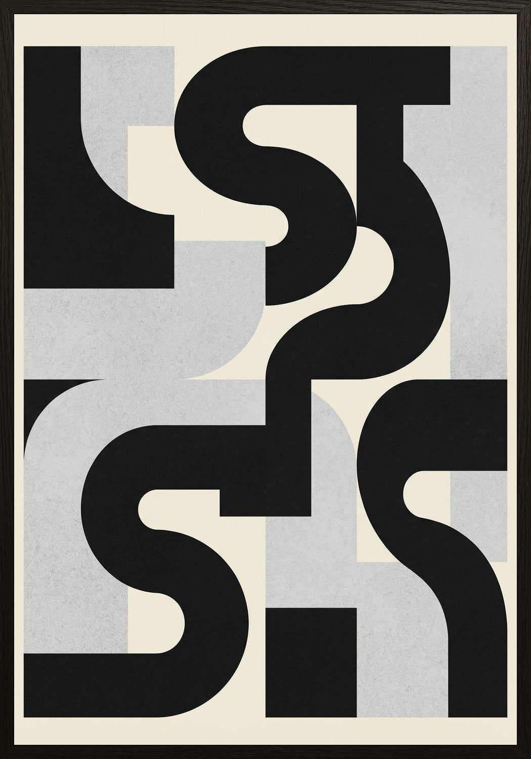 Poster in black frame