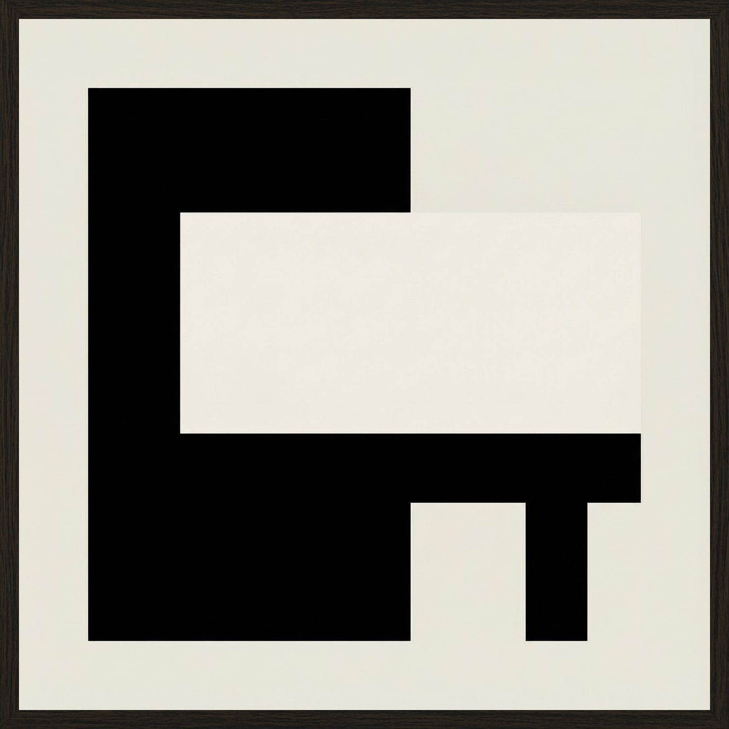 Poster in black frame