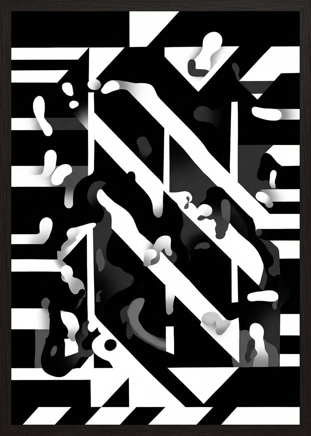 Poster in black frame