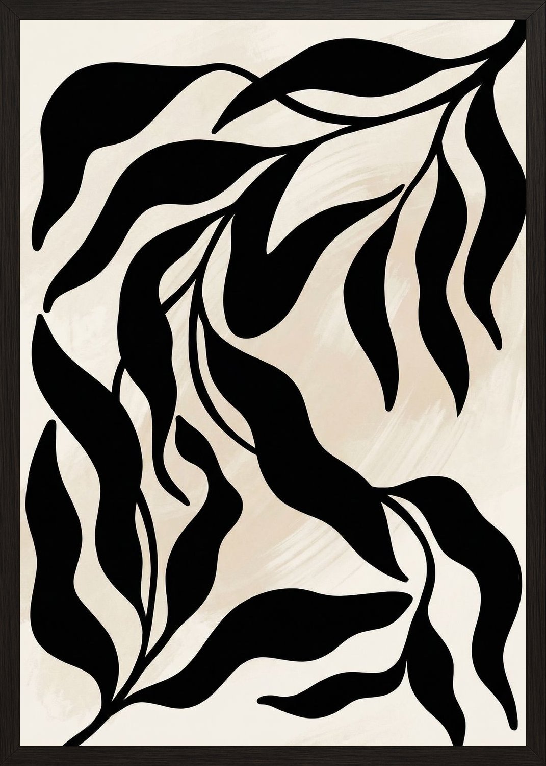 Poster in black frame