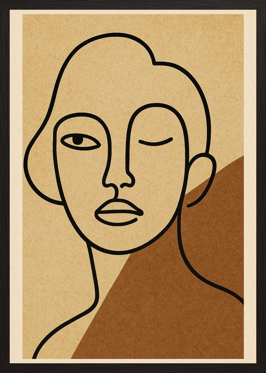 Poster in black frame