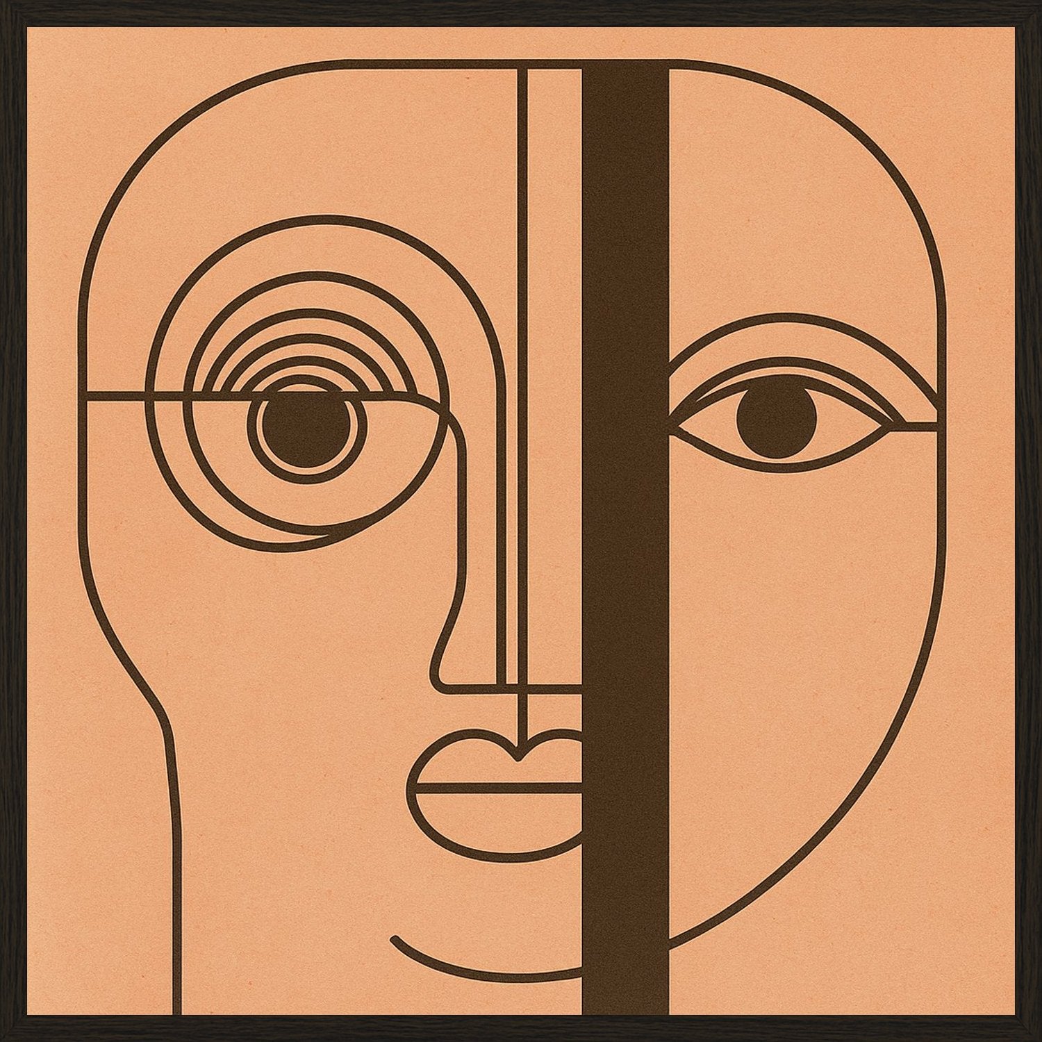 Poster in black frame