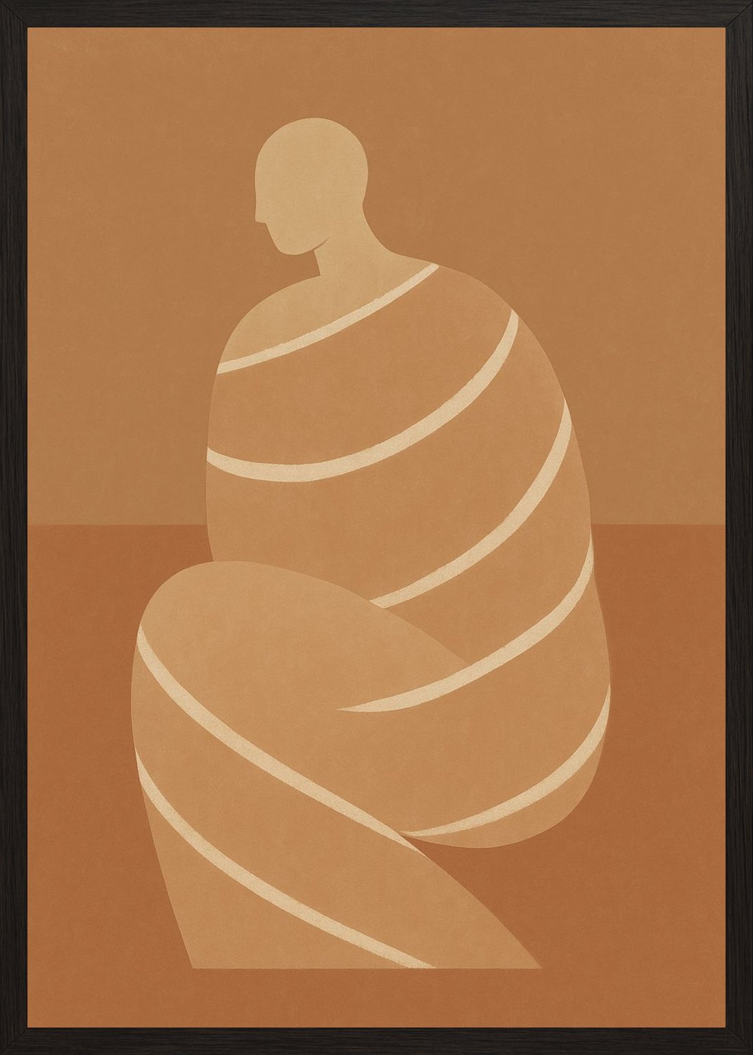 Poster in black frame