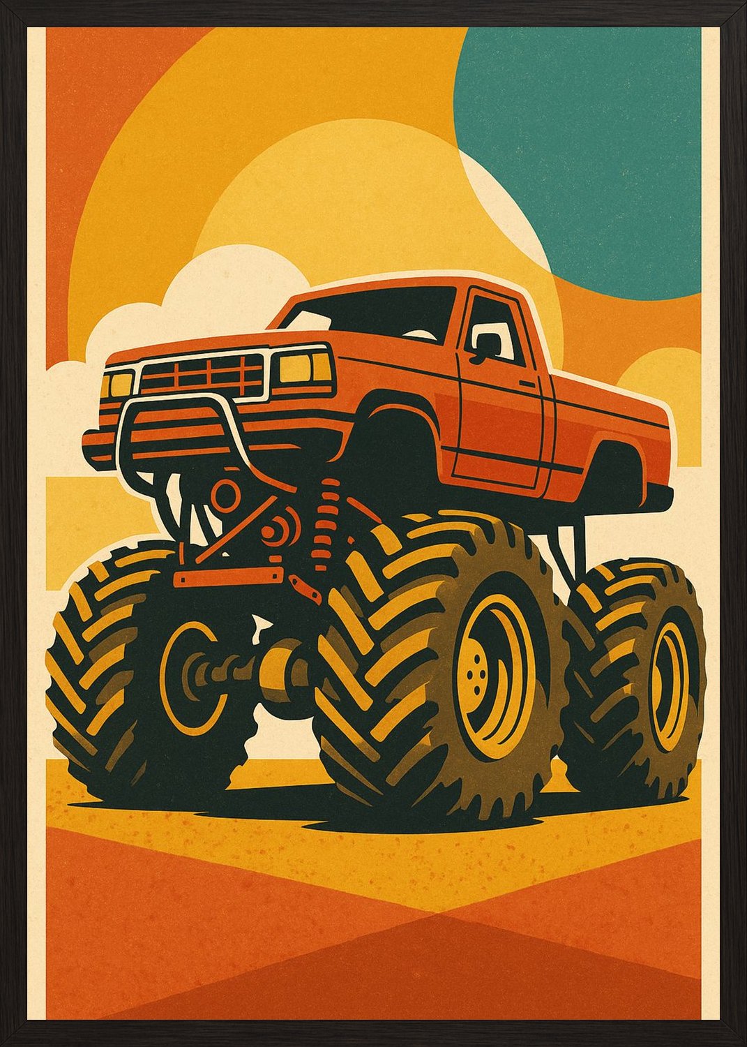 Poster in black frame