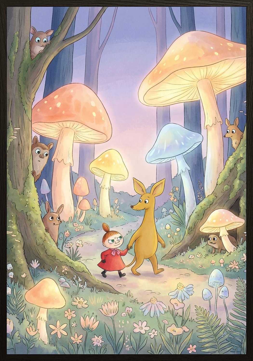 Poster in black frame