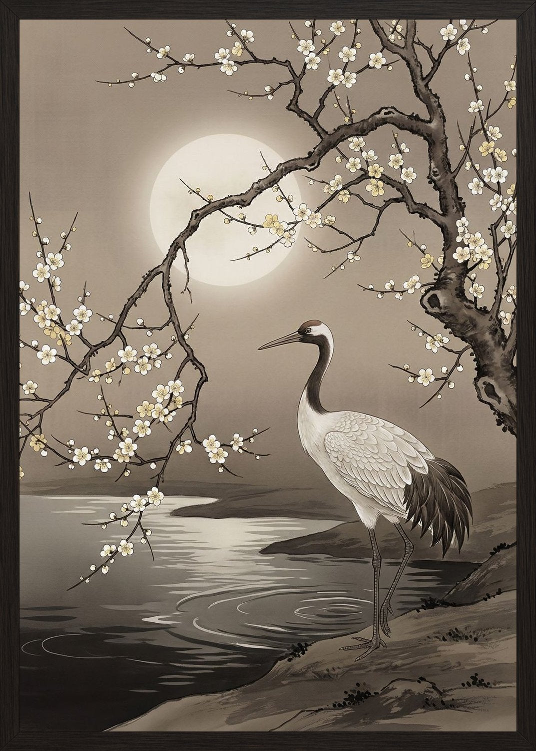 Poster in black frame