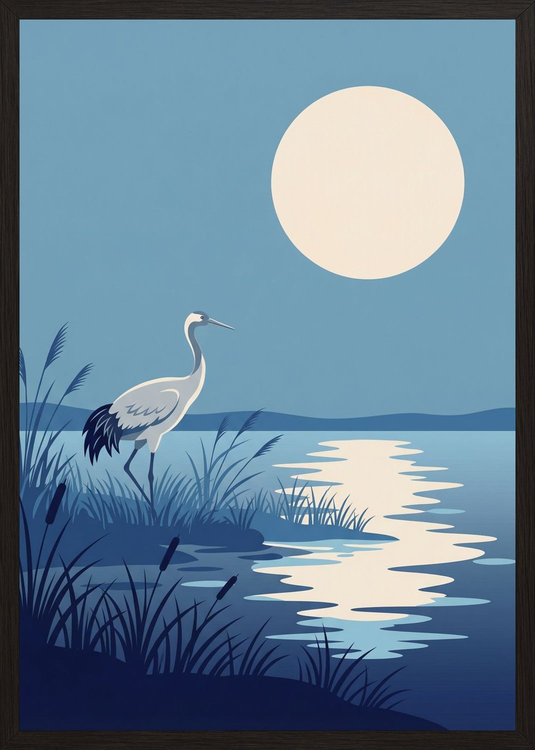 Poster in oak frame