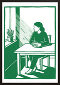 Poster in oak frame