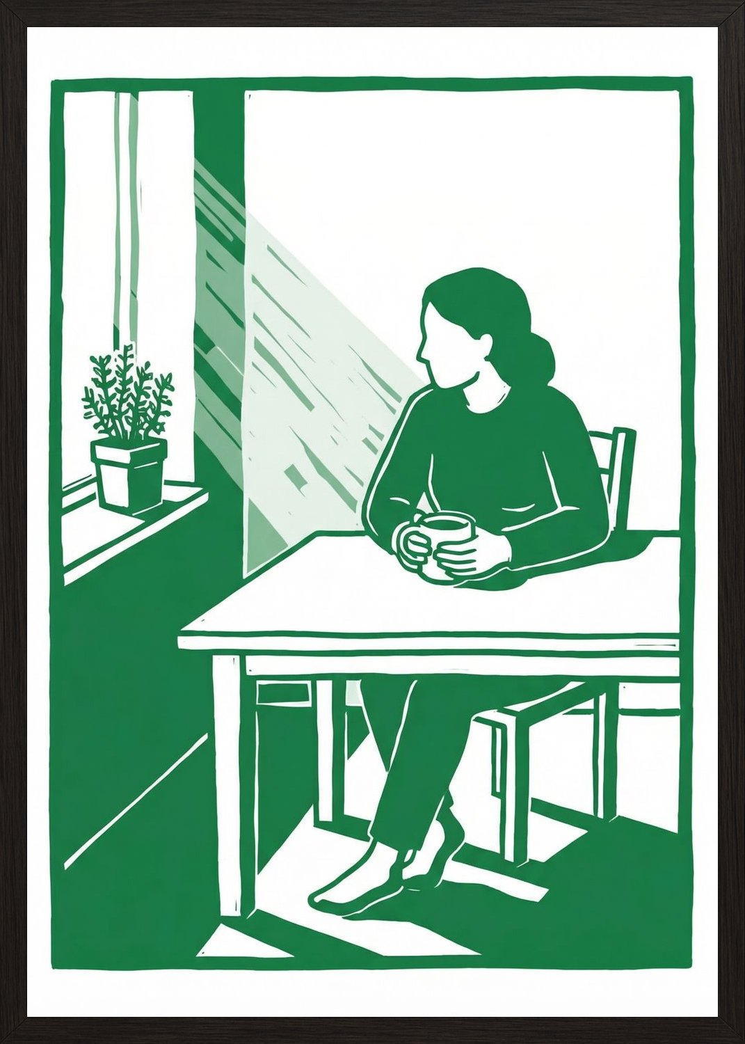 Poster in oak frame