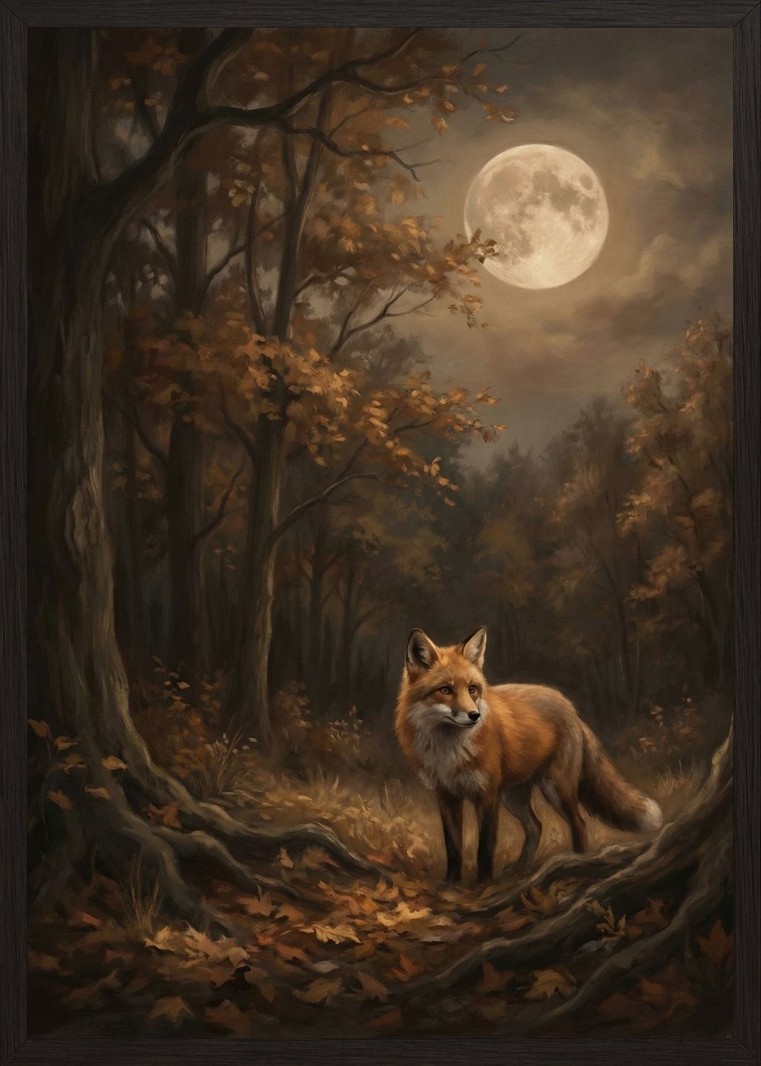 Poster in black frame