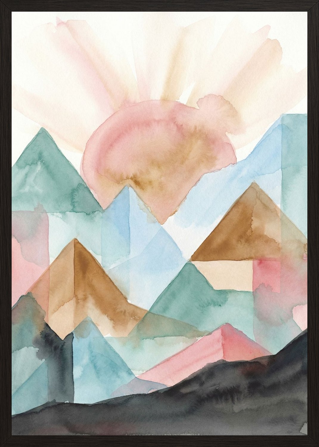 Poster in black frame