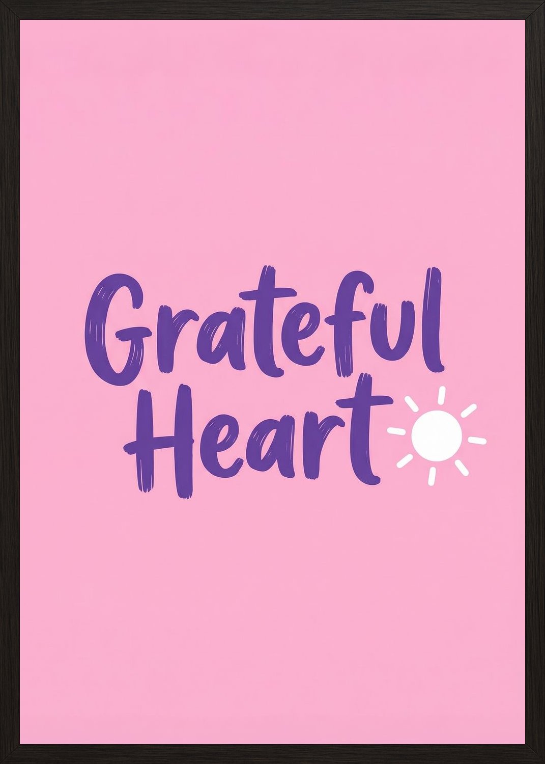 Poster in black frame