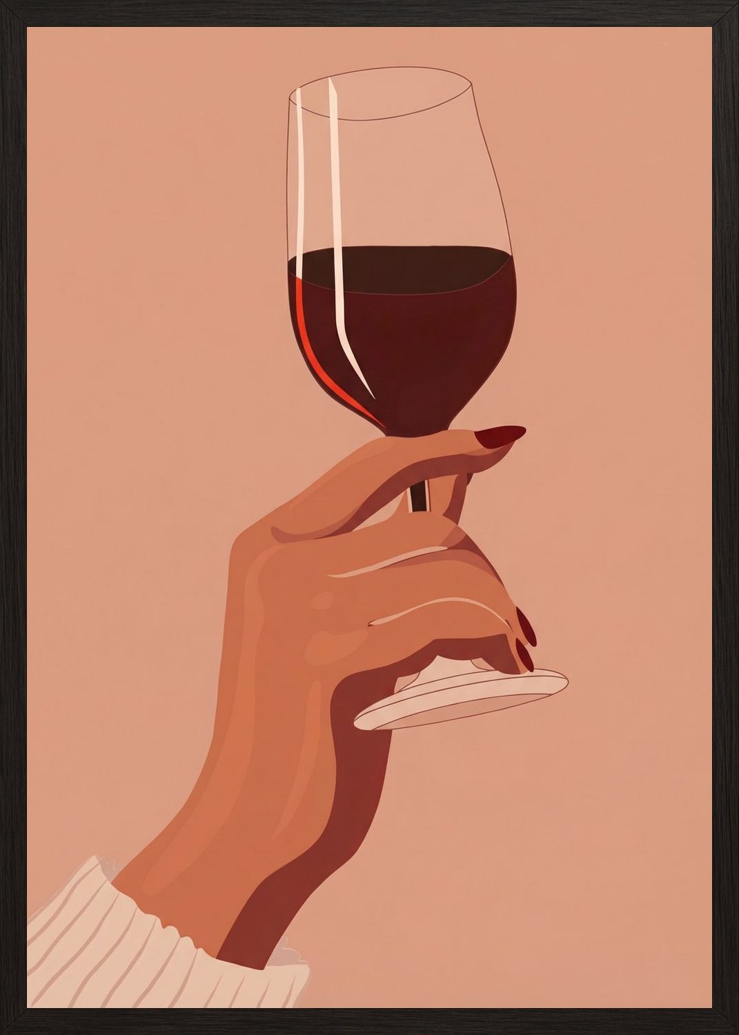 Poster in oak frame
