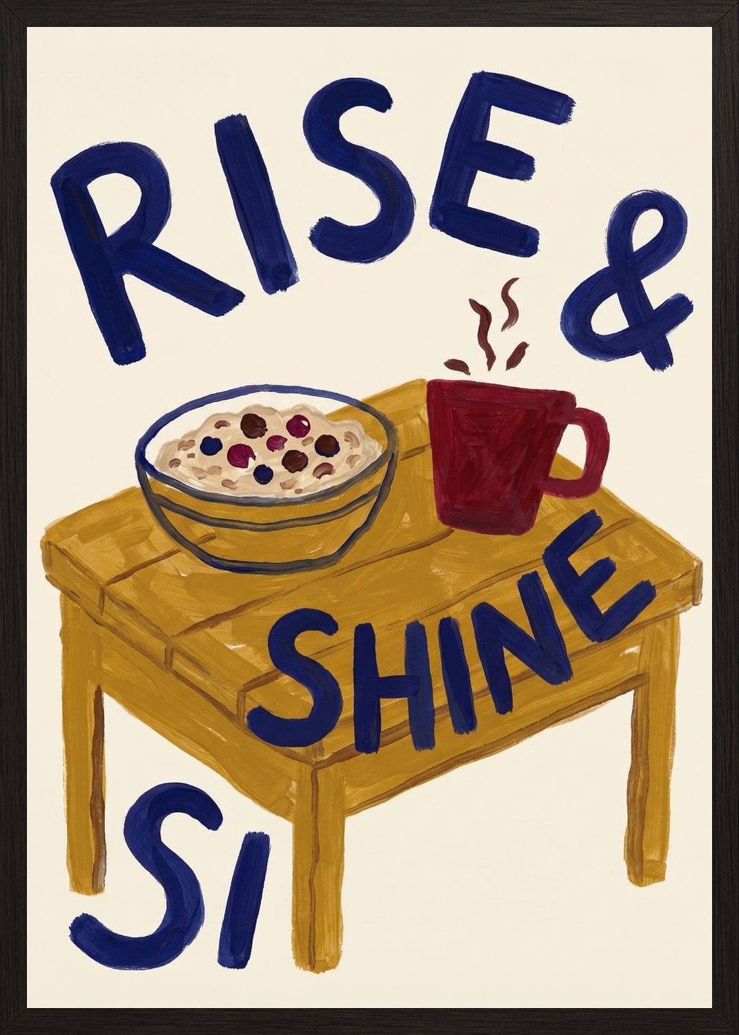 Poster in oak frame