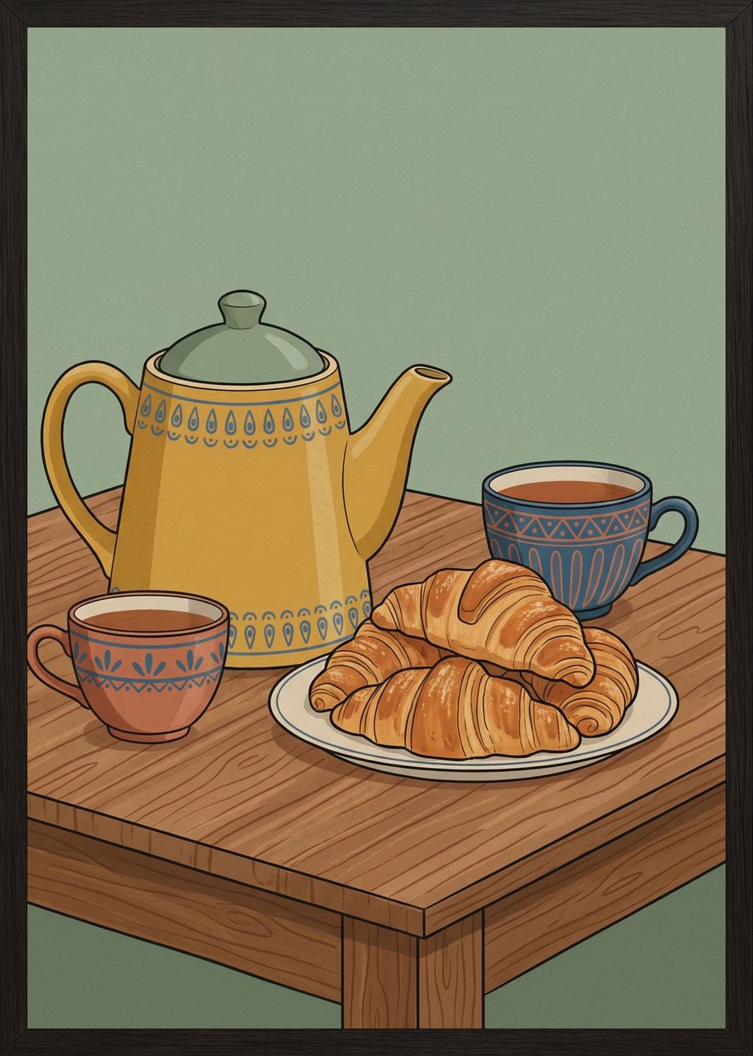 Poster in oak frame