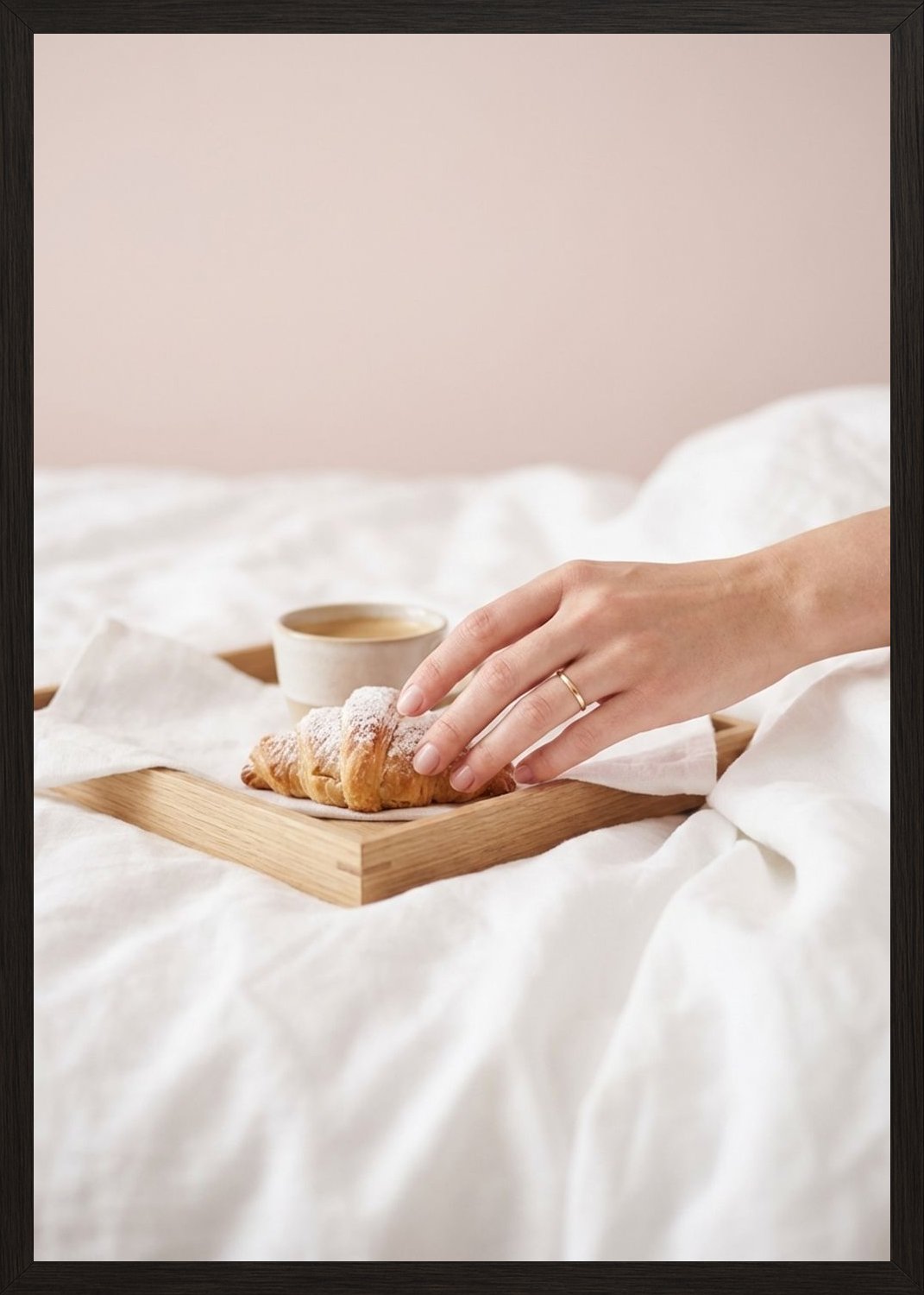 Poster in black frame