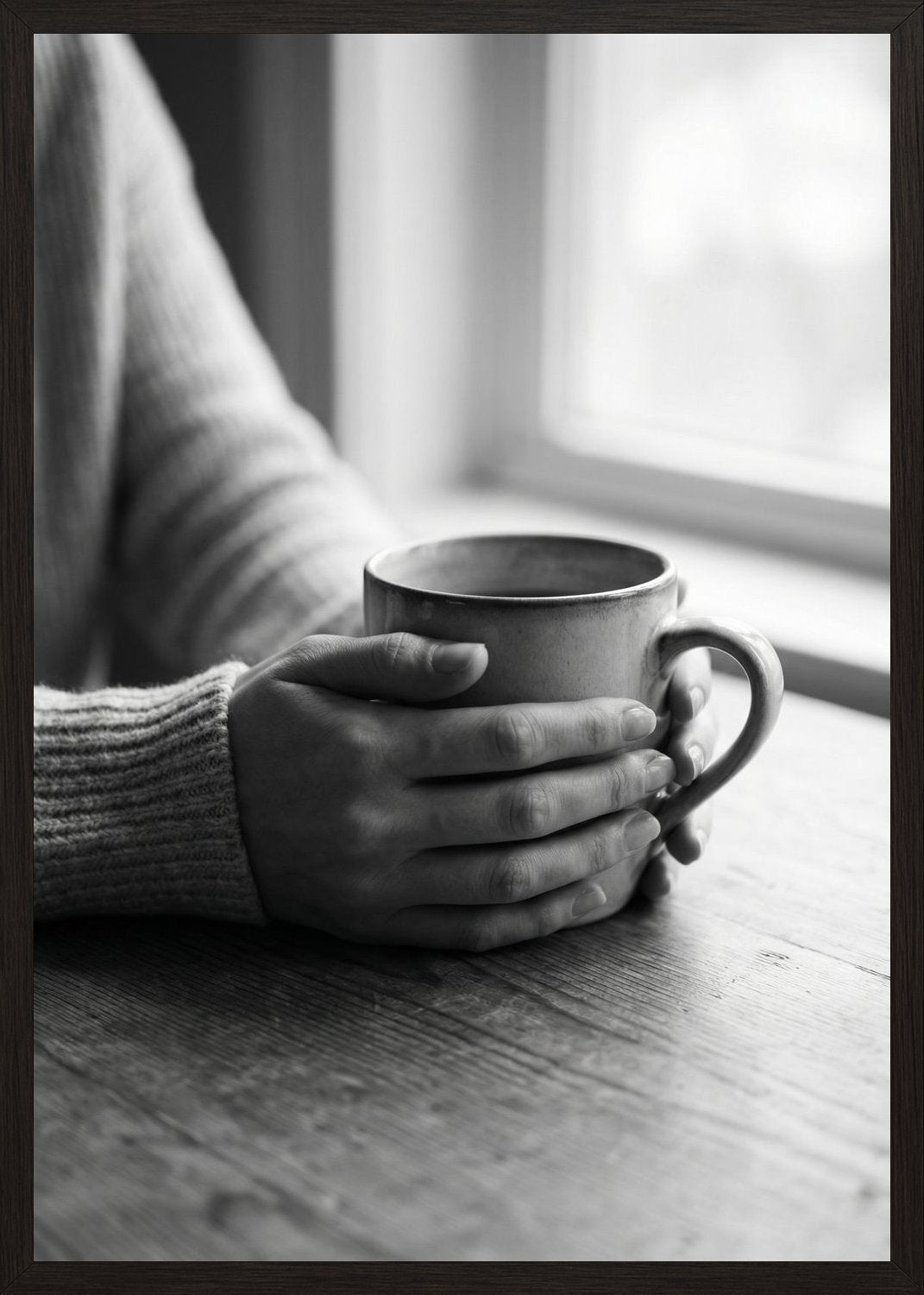 Poster in black frame