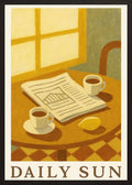 Poster in black frame