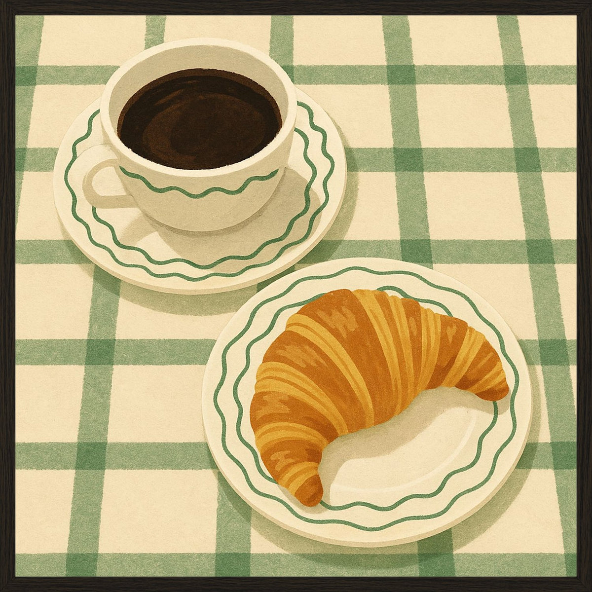 Poster in black frame