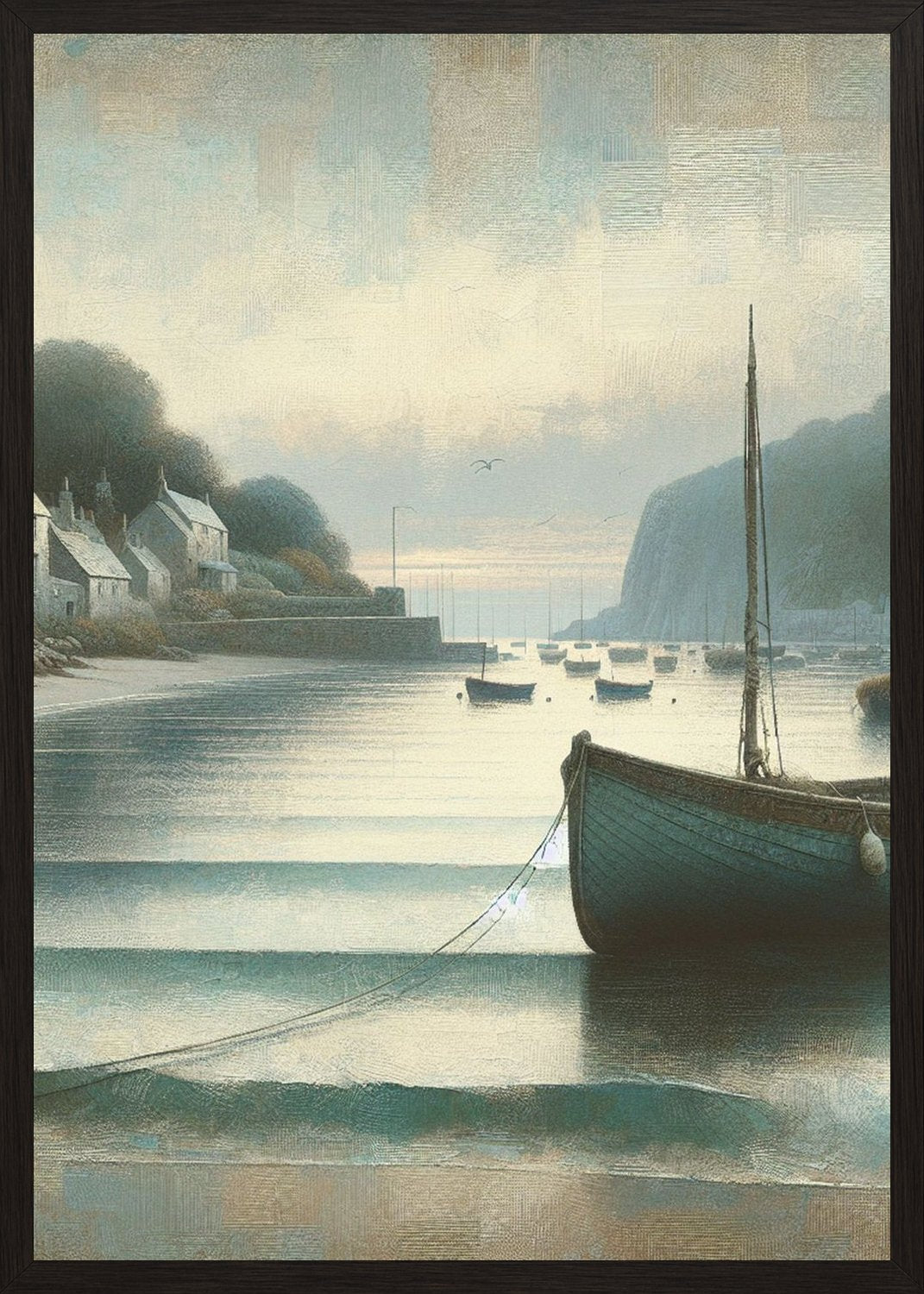 Poster in black frame