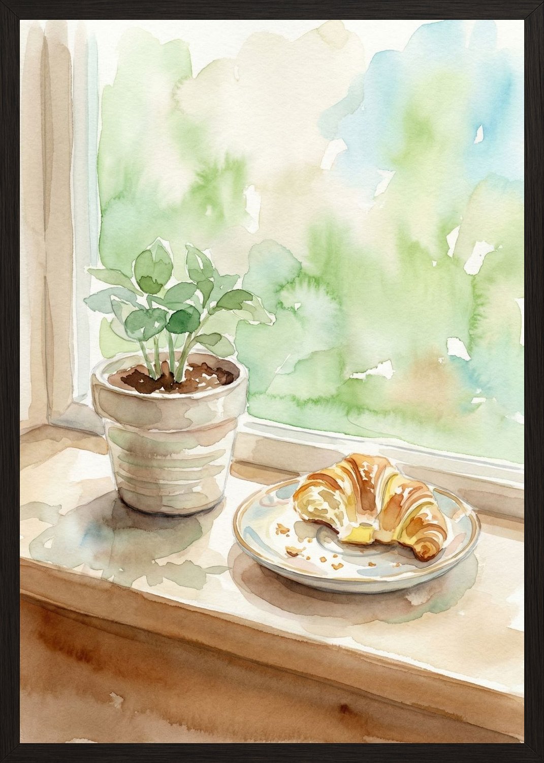 Poster in oak frame