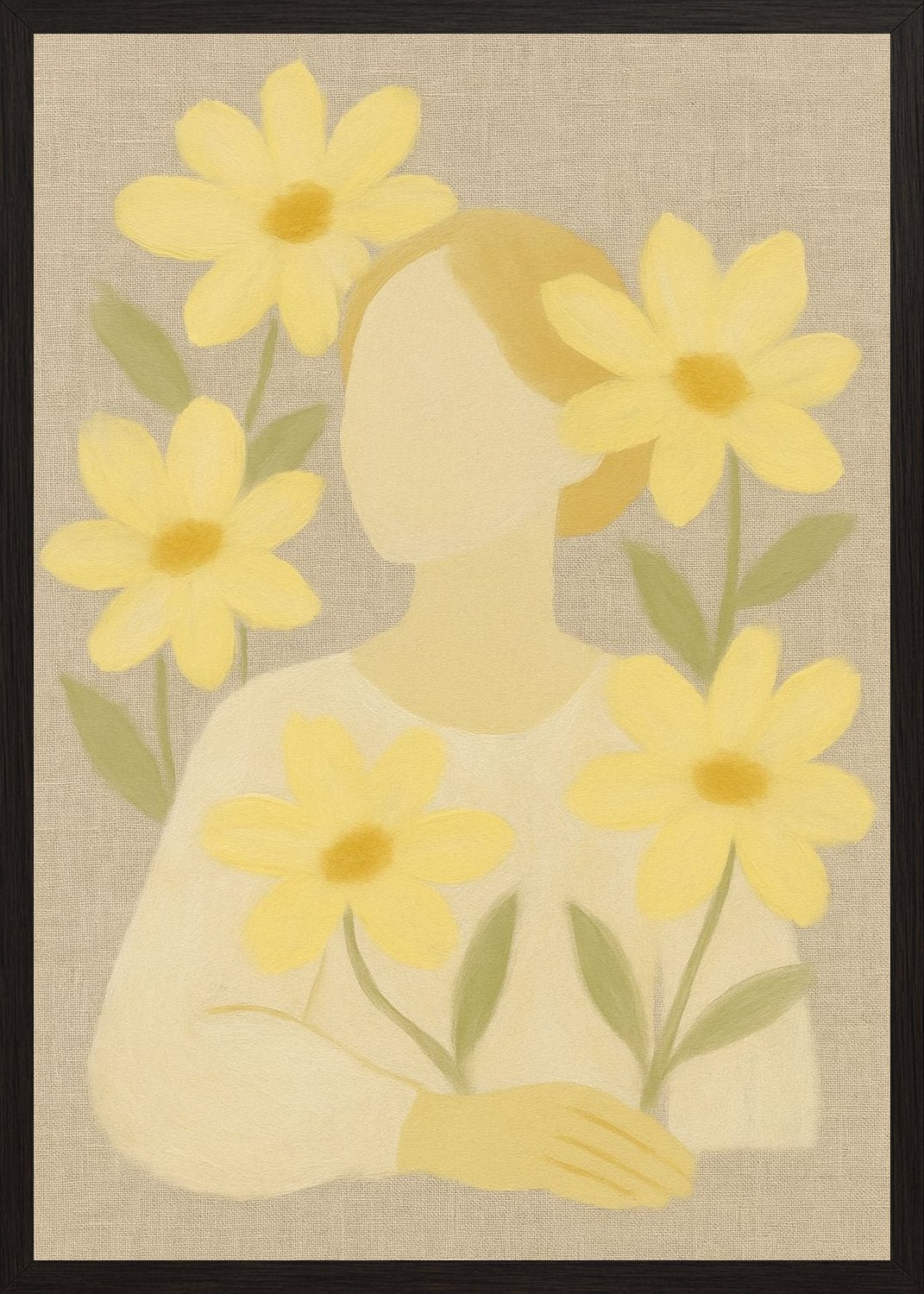 Poster in black frame