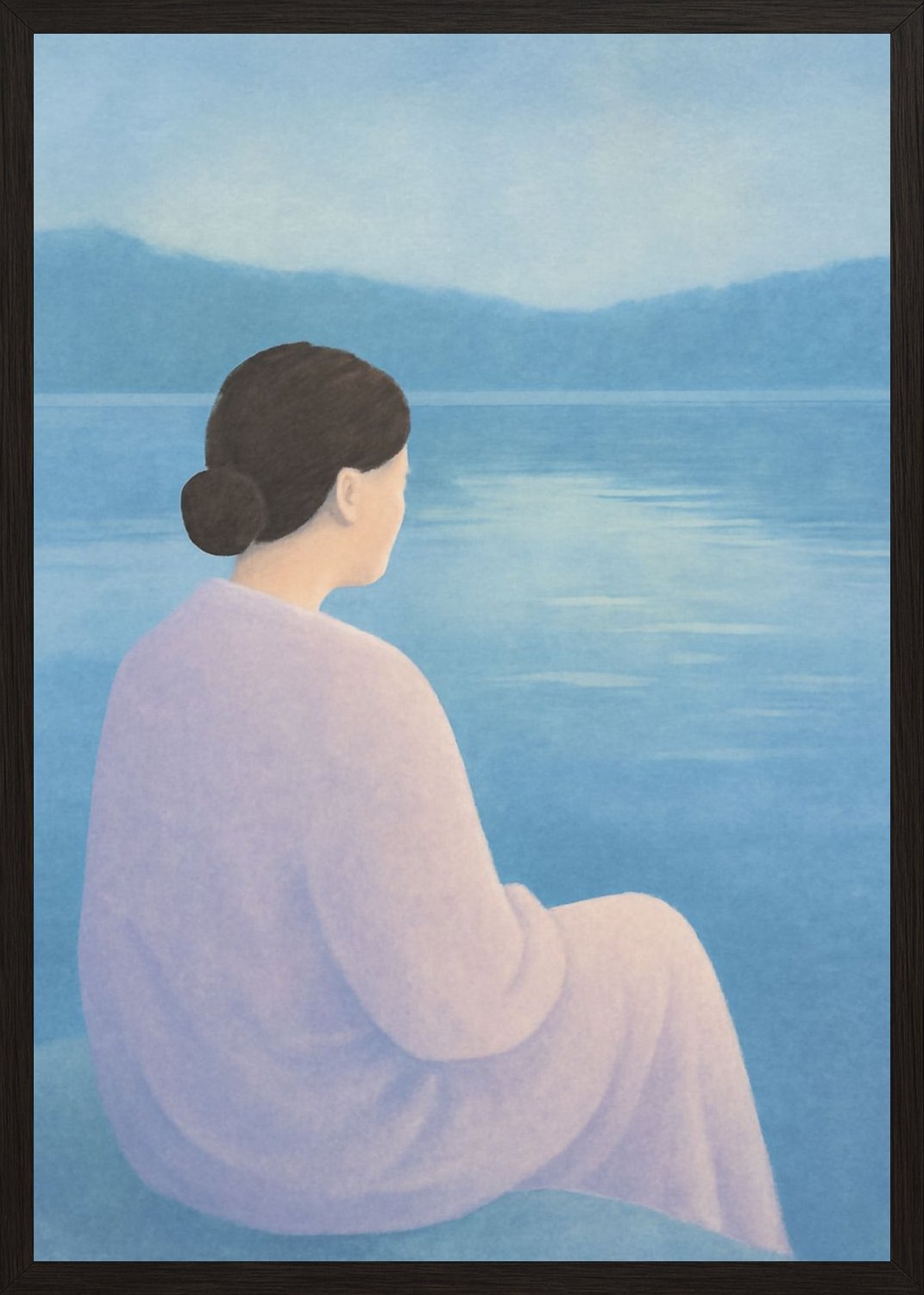 Poster in black frame