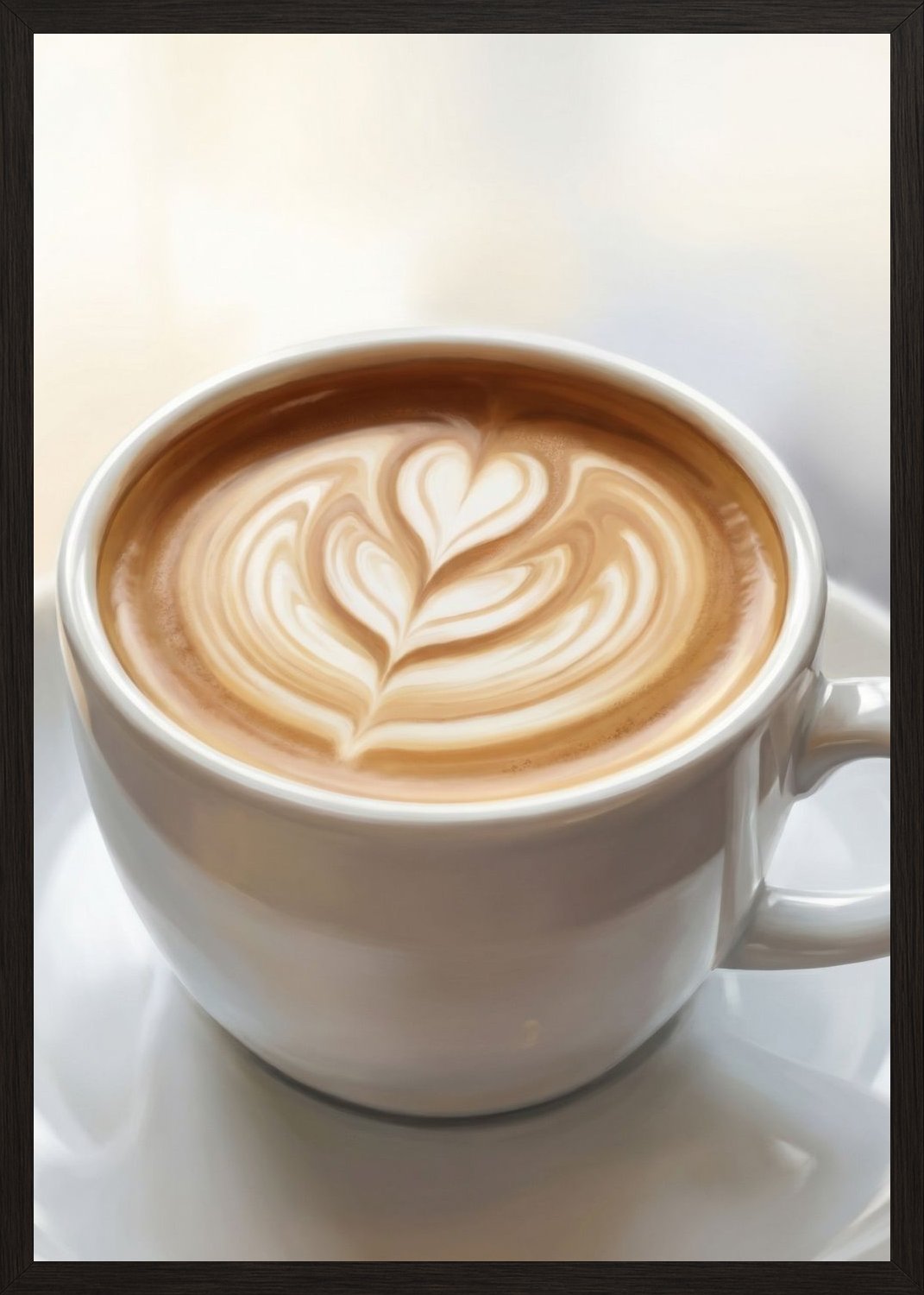 Poster in black frame