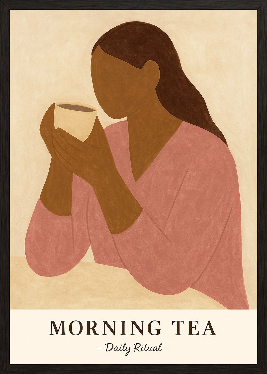 Poster in black frame