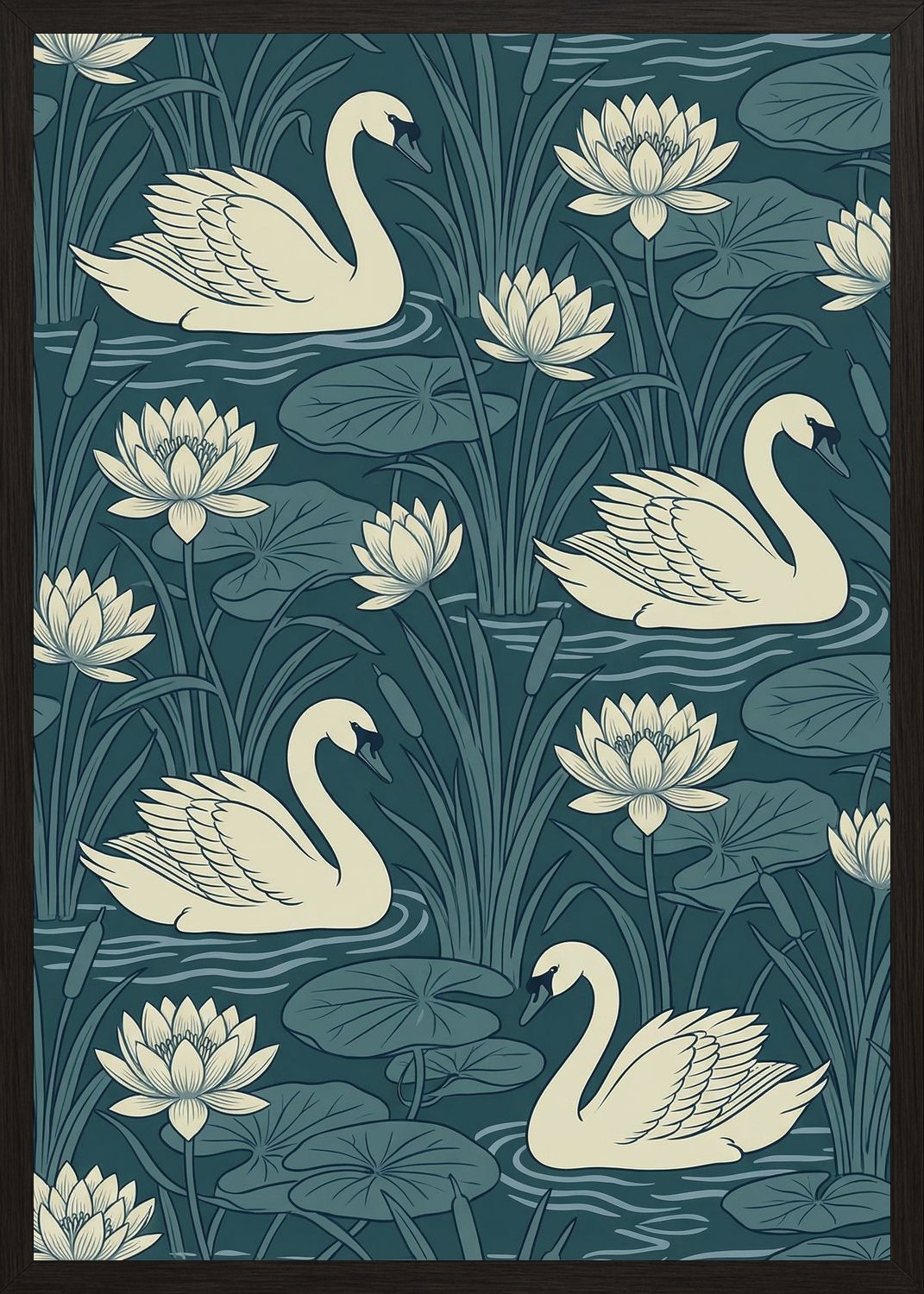 Poster in black frame