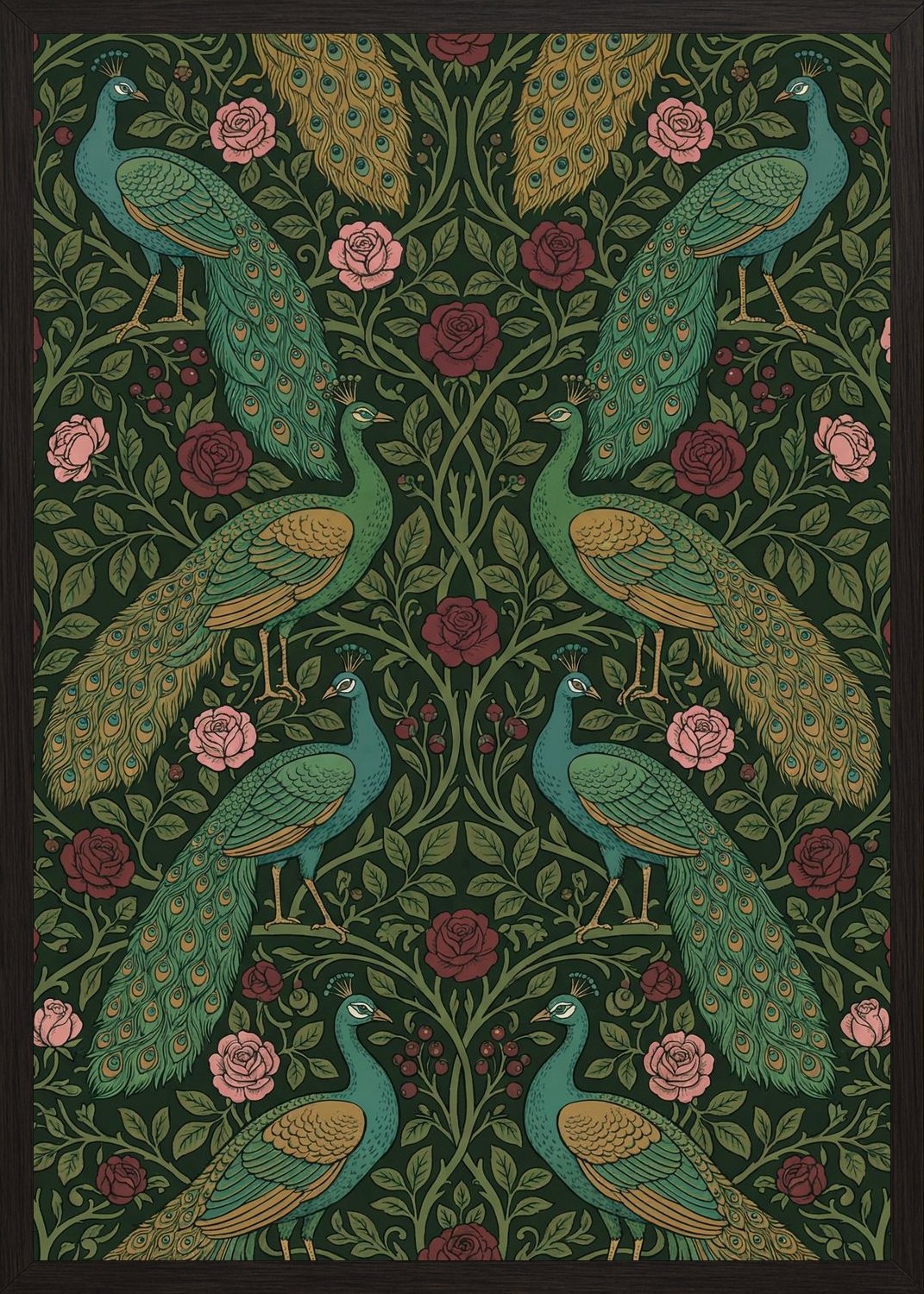 Poster in oak frame