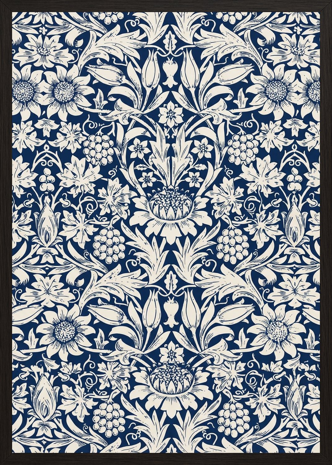 Poster in black frame