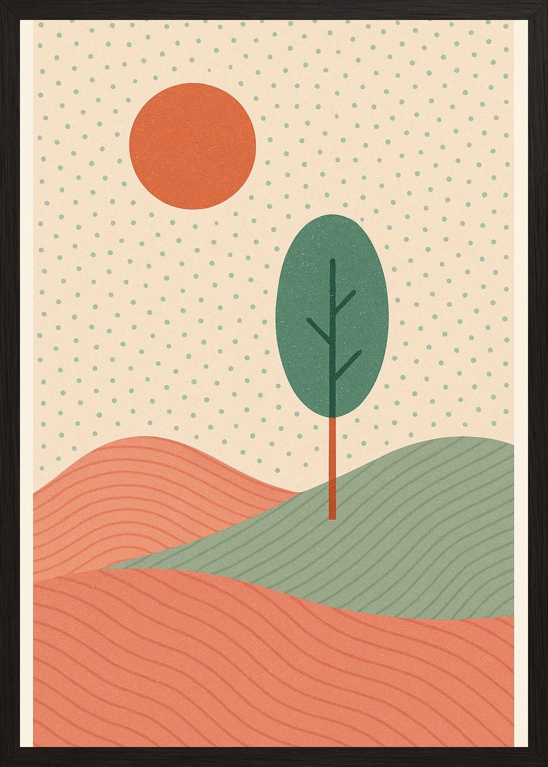 Poster in black frame