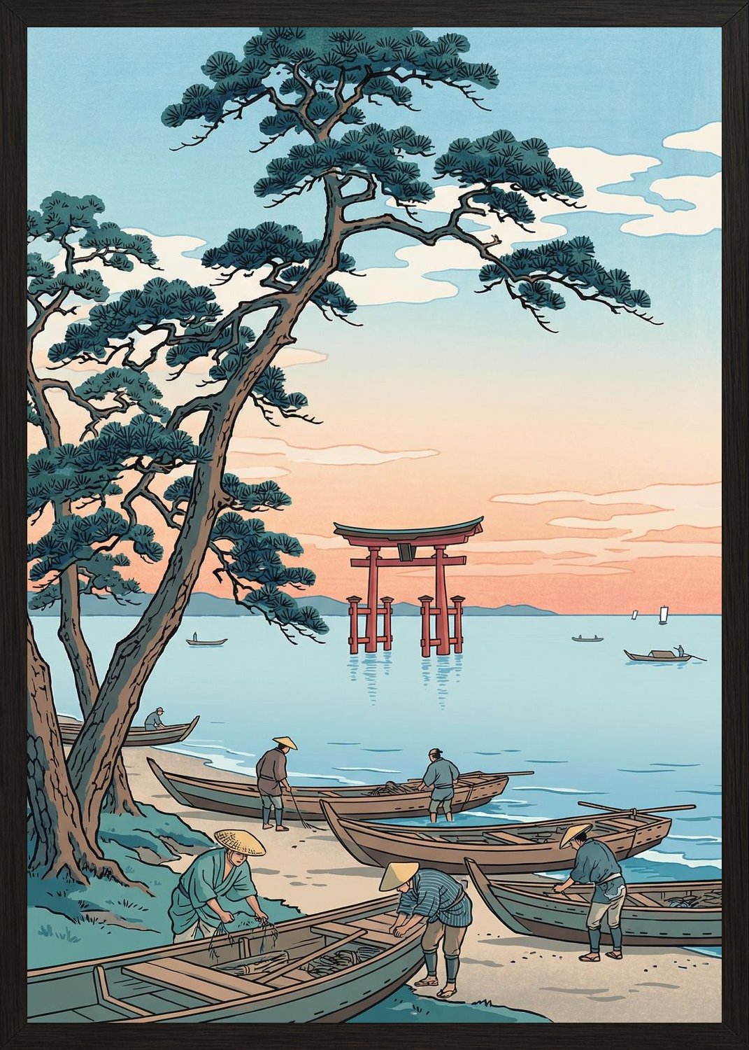 Poster in black frame