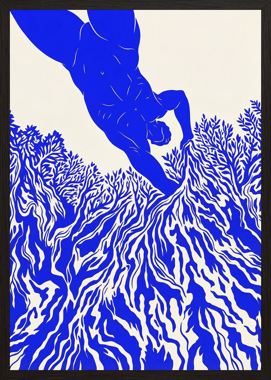 Poster in black frame