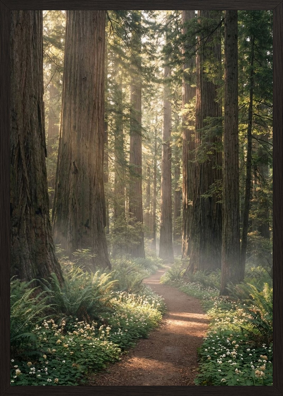 Poster in black frame