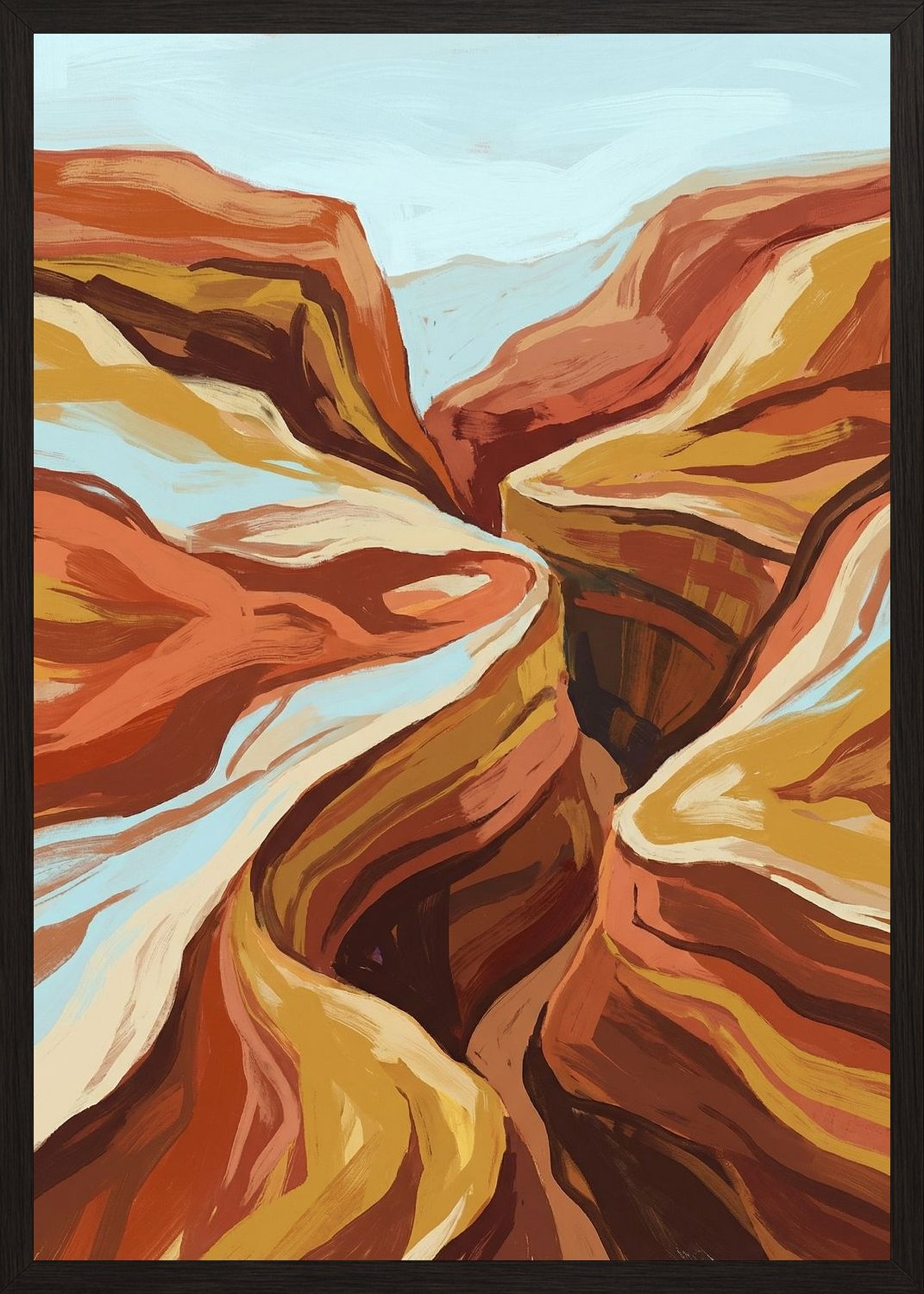 Poster in black frame