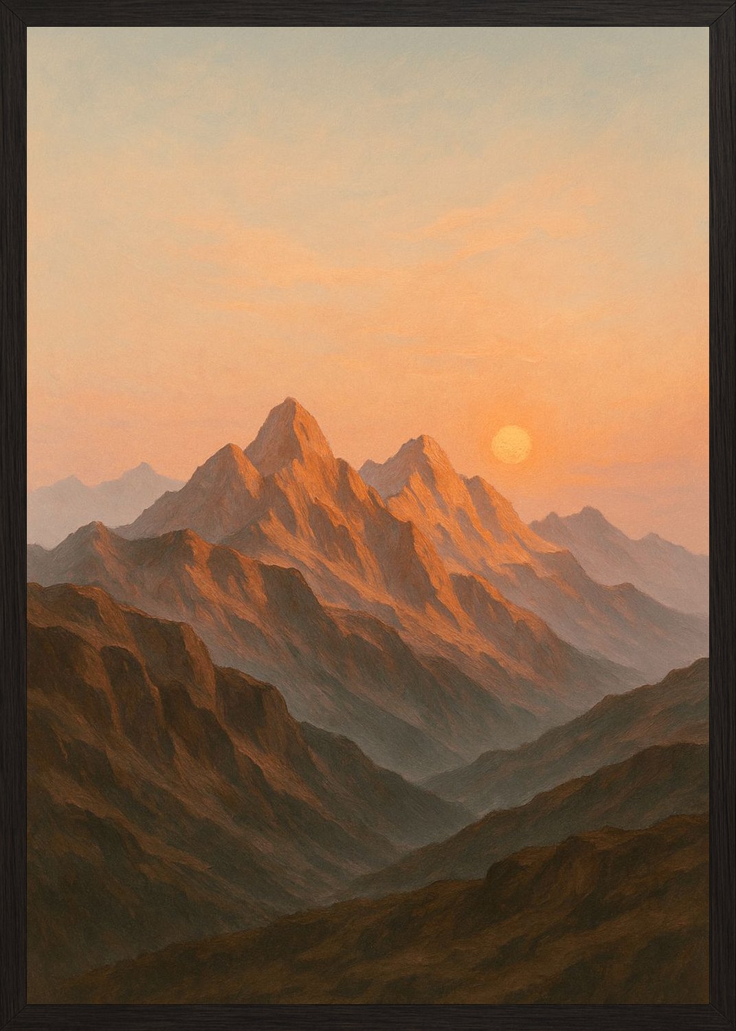 Poster in black frame