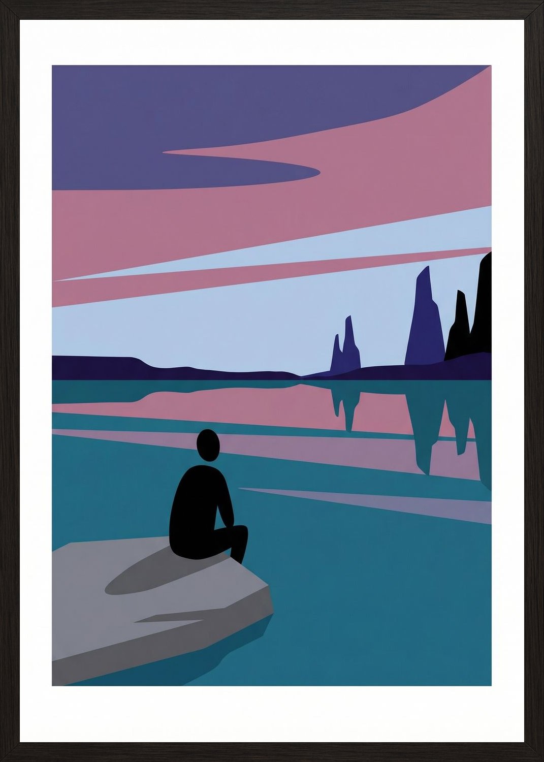 Poster in black frame