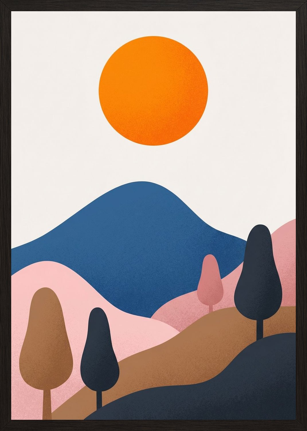 Poster in black frame