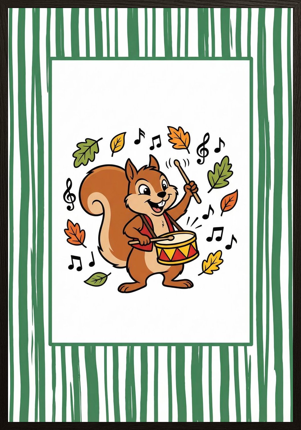 Poster in black frame