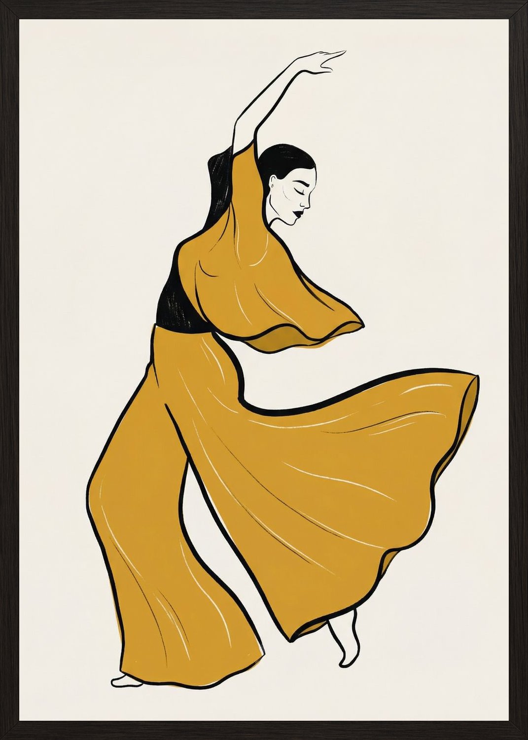 Poster in oak frame