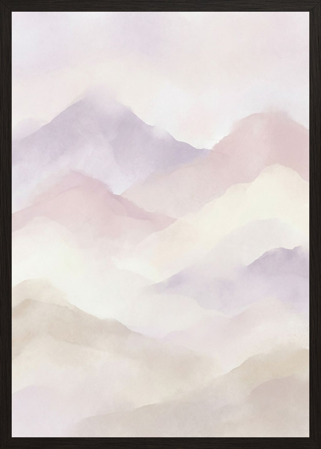 Poster in black frame