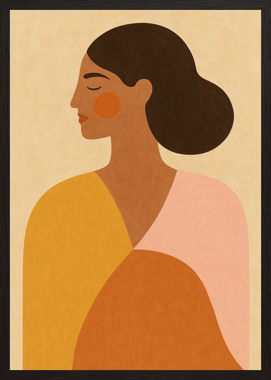 Poster in black frame