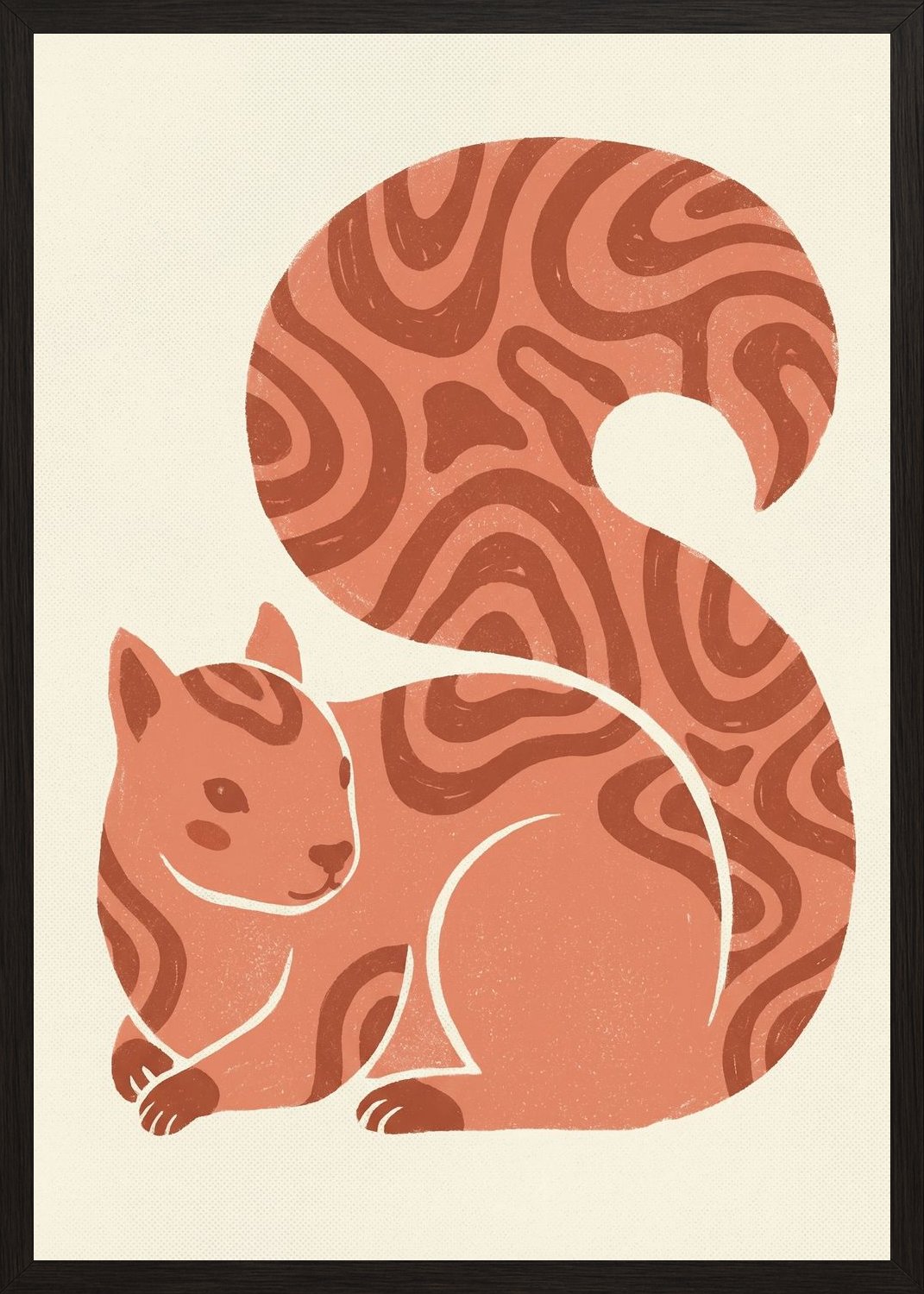 Poster in black frame