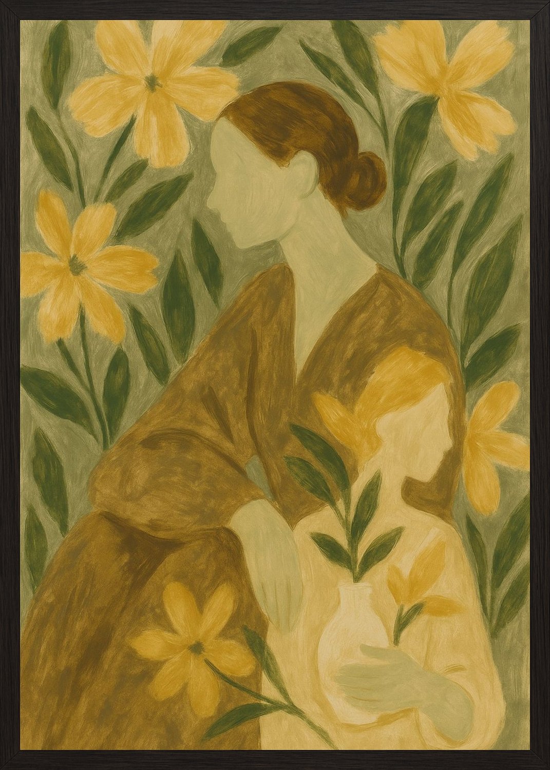 Poster in black frame