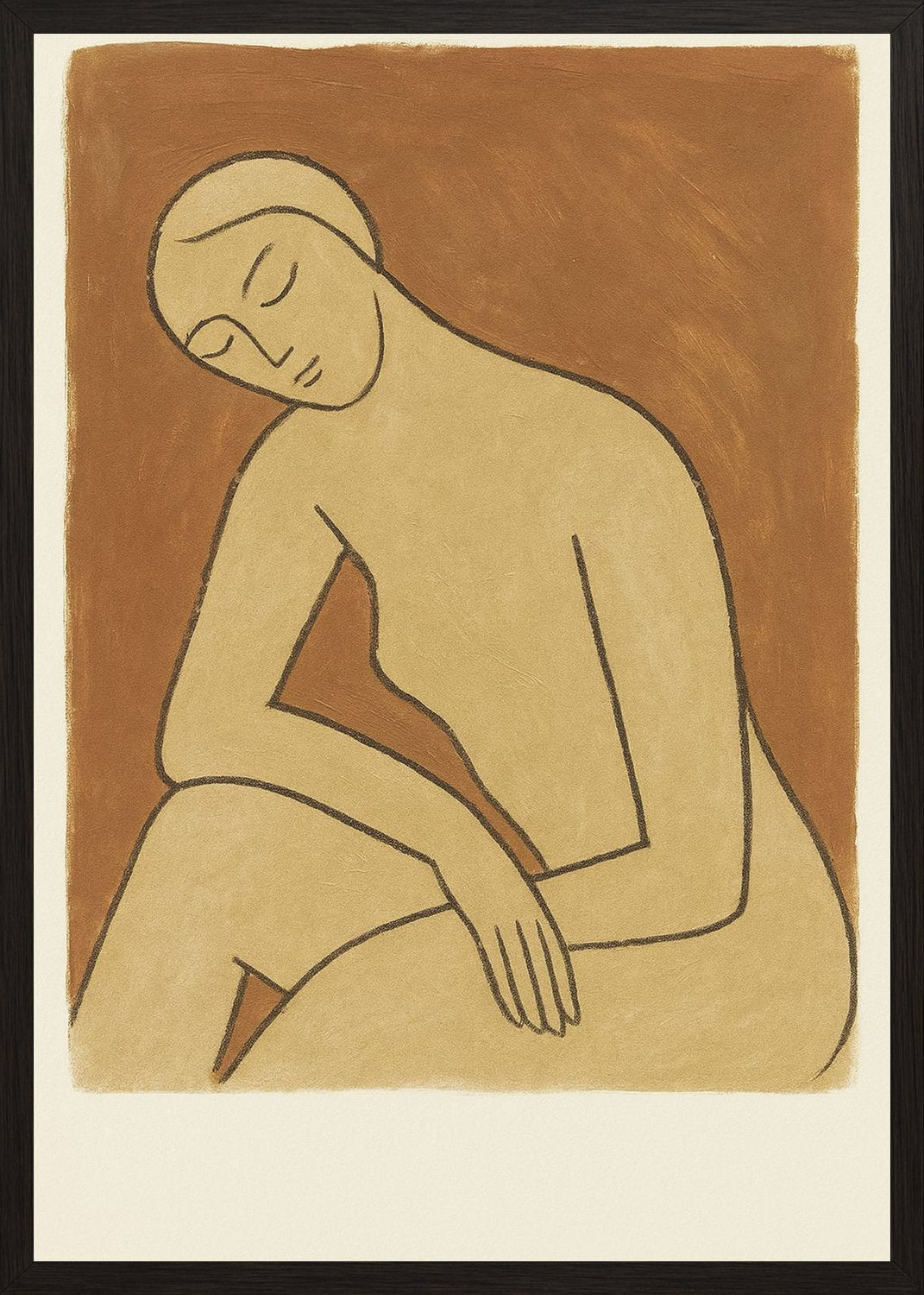 Poster in black frame