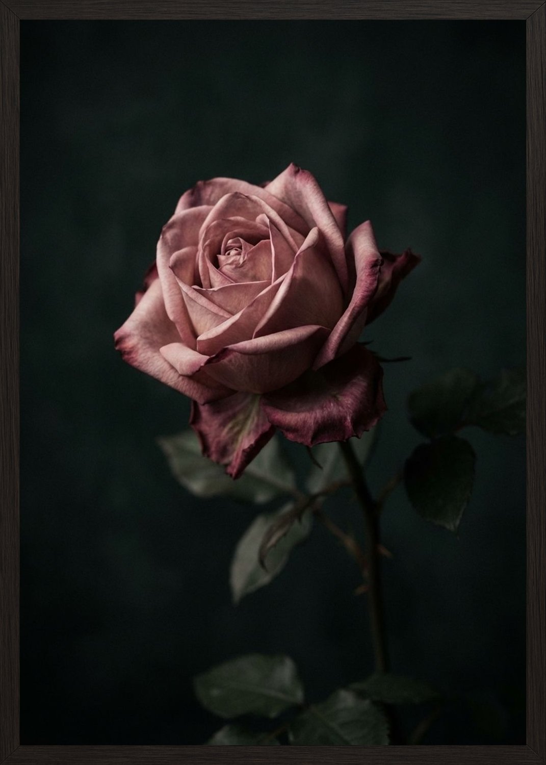 Poster in black frame