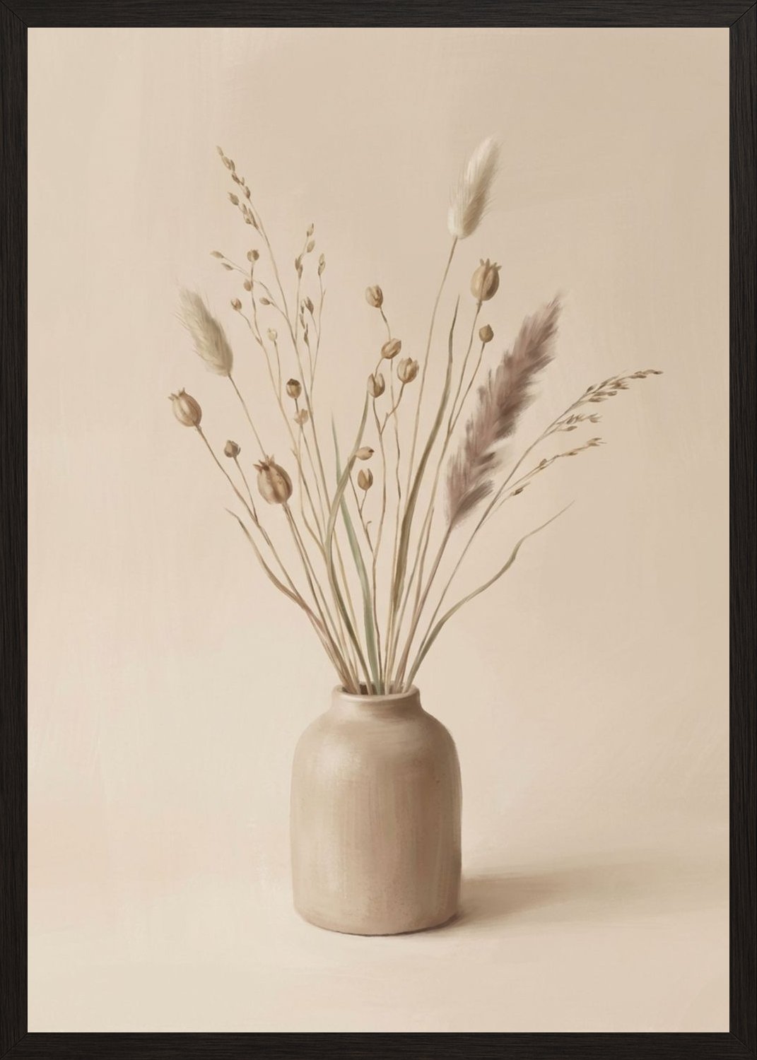 Poster in black frame