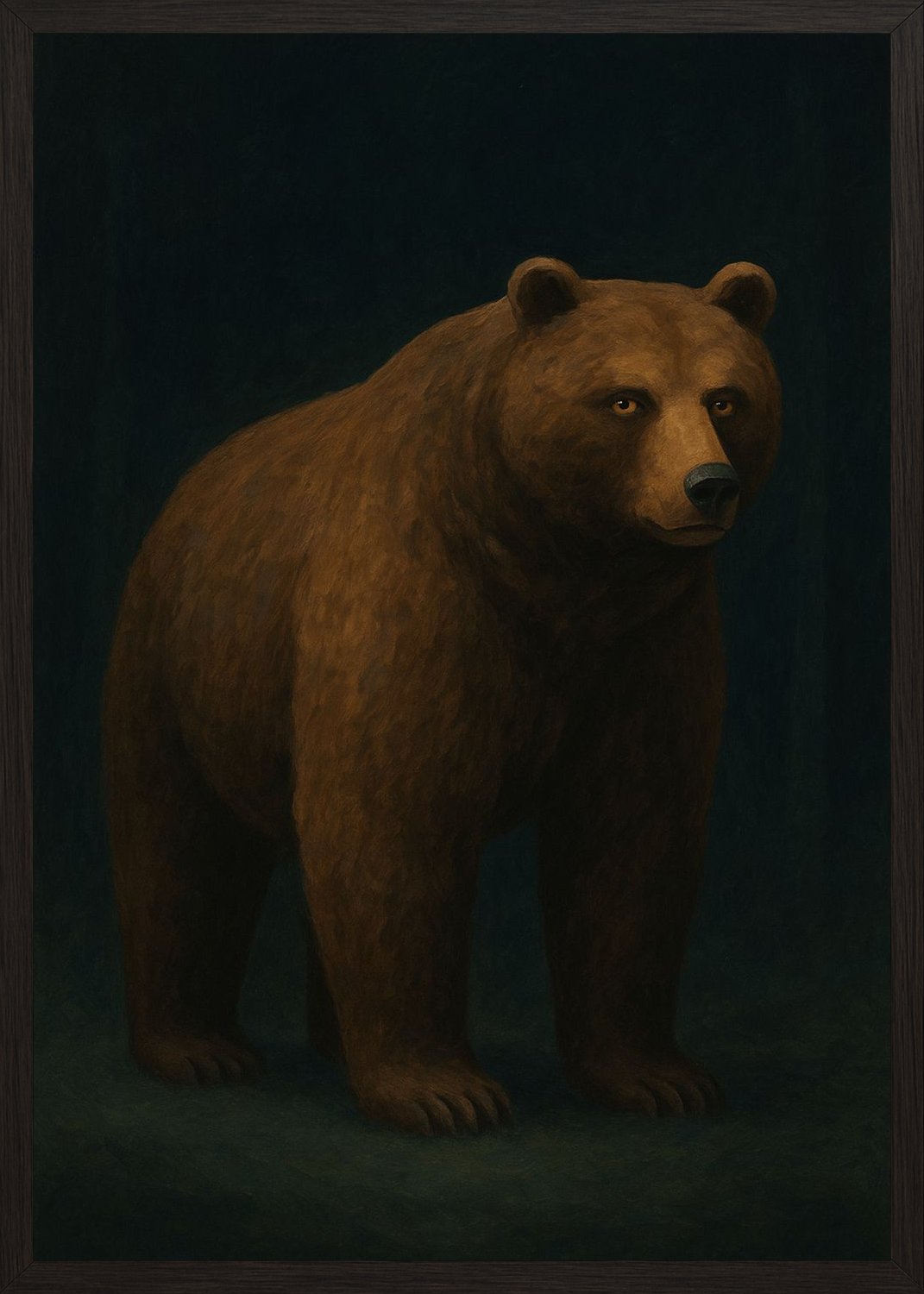 Poster in black frame